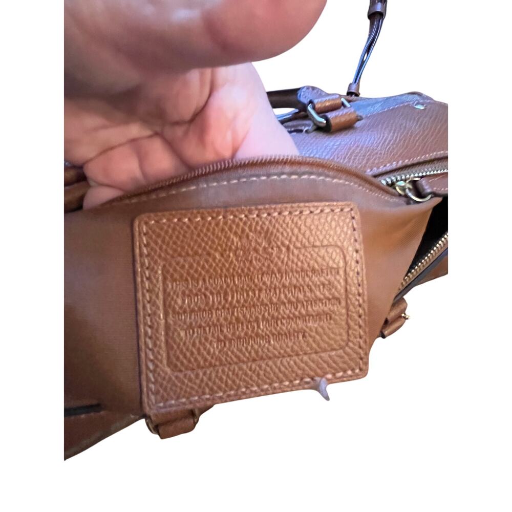 Coach Classic brown logo bag, satchel, shoulder bag, Authentic - Picture 5 of 6